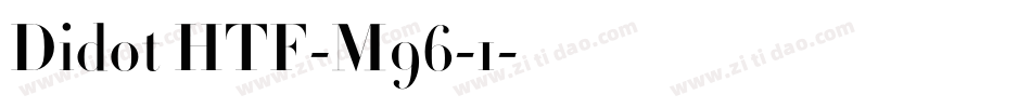 Didot HTF-M96-1字体转换